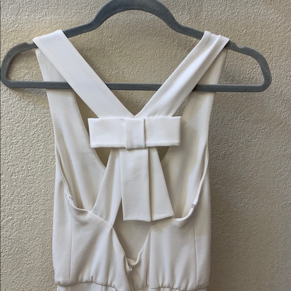 Claudie Pierlot white summer dress with bow back